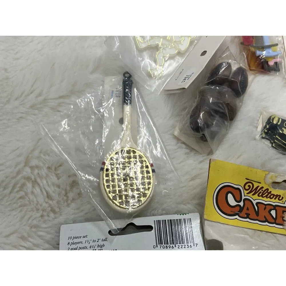 Vintage Wilton Cake Topper Lot Sports Hunting Birthday Crafting